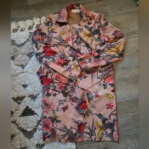 Solitaire Pink and Red Floral Jacket